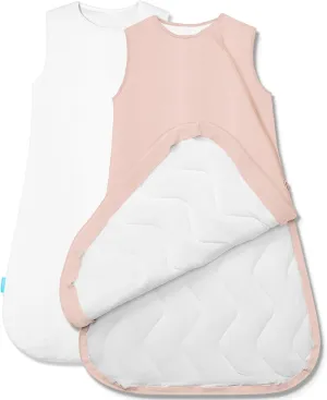 Quilted Supersoft Sleep Sack, 2.5 TOG Premium Bamboo Viscose Warm Baby Sleeping Bag, Thick Babies Wearable Blanket