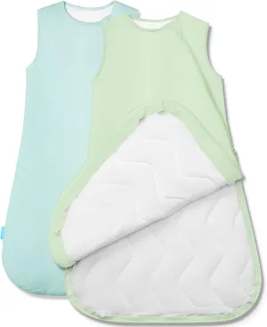 Quilted Supersoft Sleep Sack, 2.5 TOG Premium Bamboo Viscose Warm Baby Sleeping Bag, Thick Babies Wearable Blanket