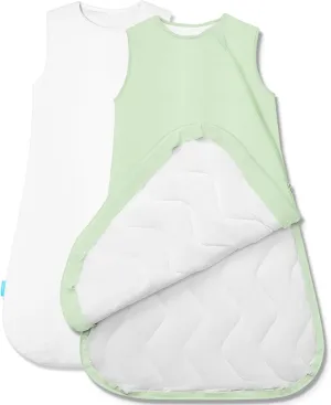 Quilted Supersoft Sleep Sack, 2.5 TOG Premium Bamboo Viscose Warm Baby Sleeping Bag, Thick Babies Wearable Blanket