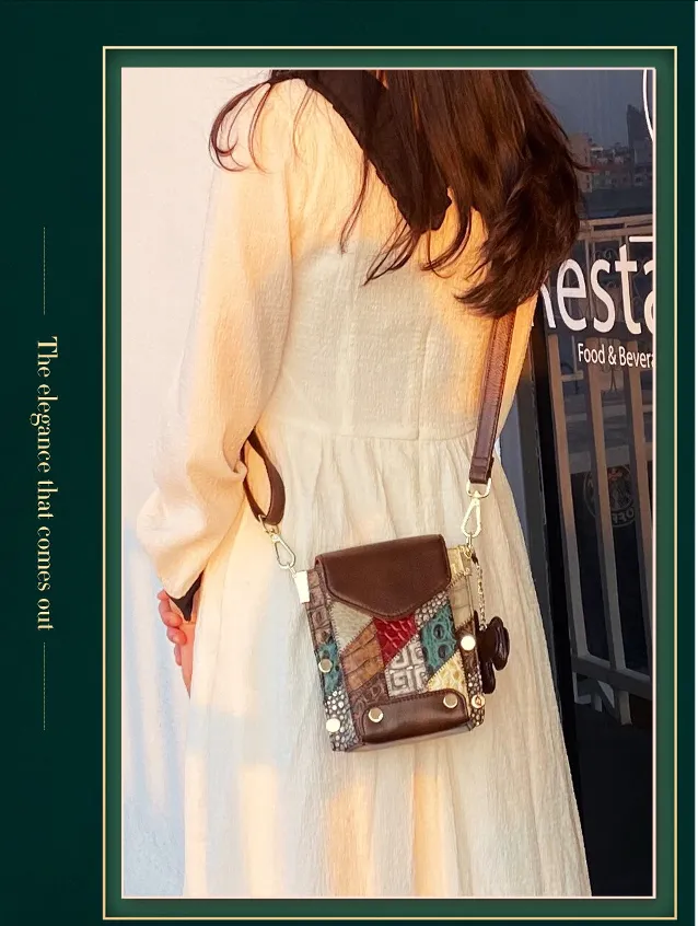 "Arna Lisa" Collection - Legend Small Genuine Leather Women Crossbody Shoulder Bag Purse Vintage Bucket Design