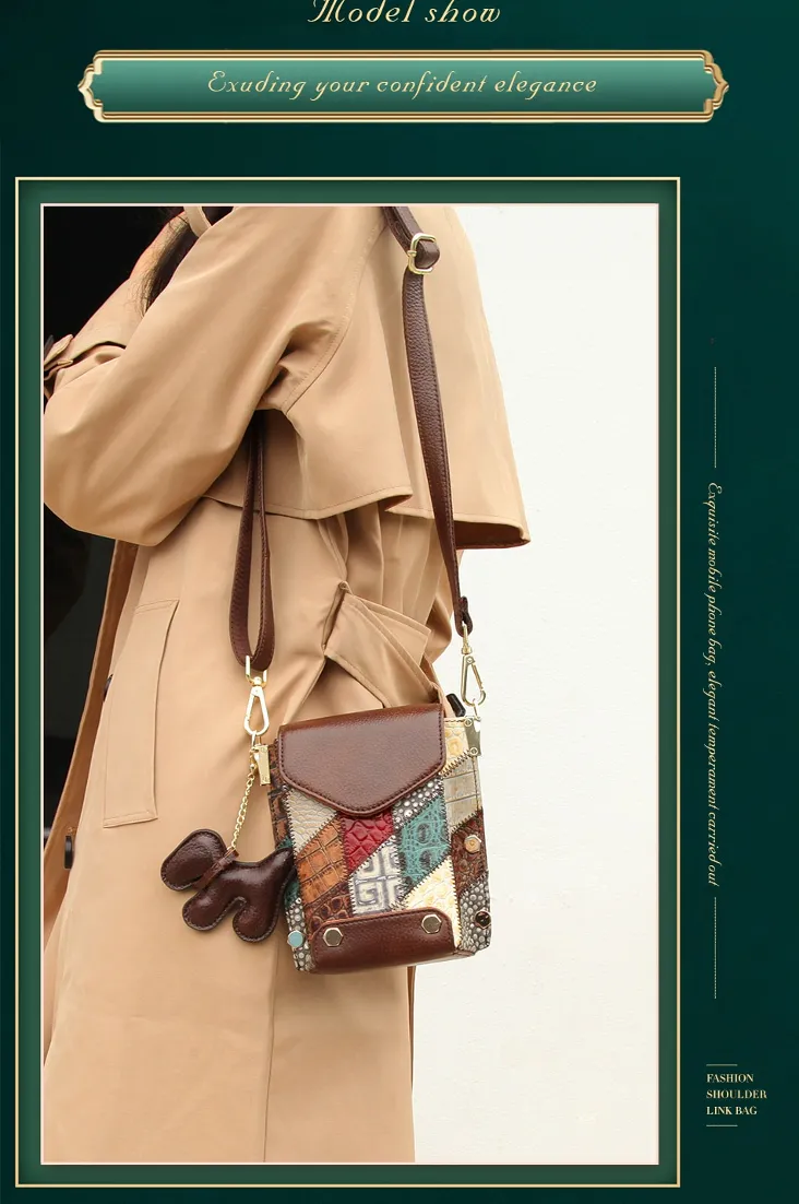 "Arna Lisa" Collection - Legend Small Genuine Leather Women Crossbody Shoulder Bag Purse Vintage Bucket Design