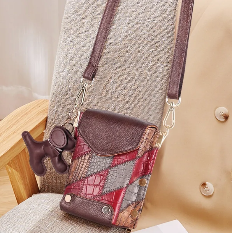 "Arna Lisa" Collection - Legend Small Genuine Leather Women Crossbody Shoulder Bag Purse Vintage Bucket Design