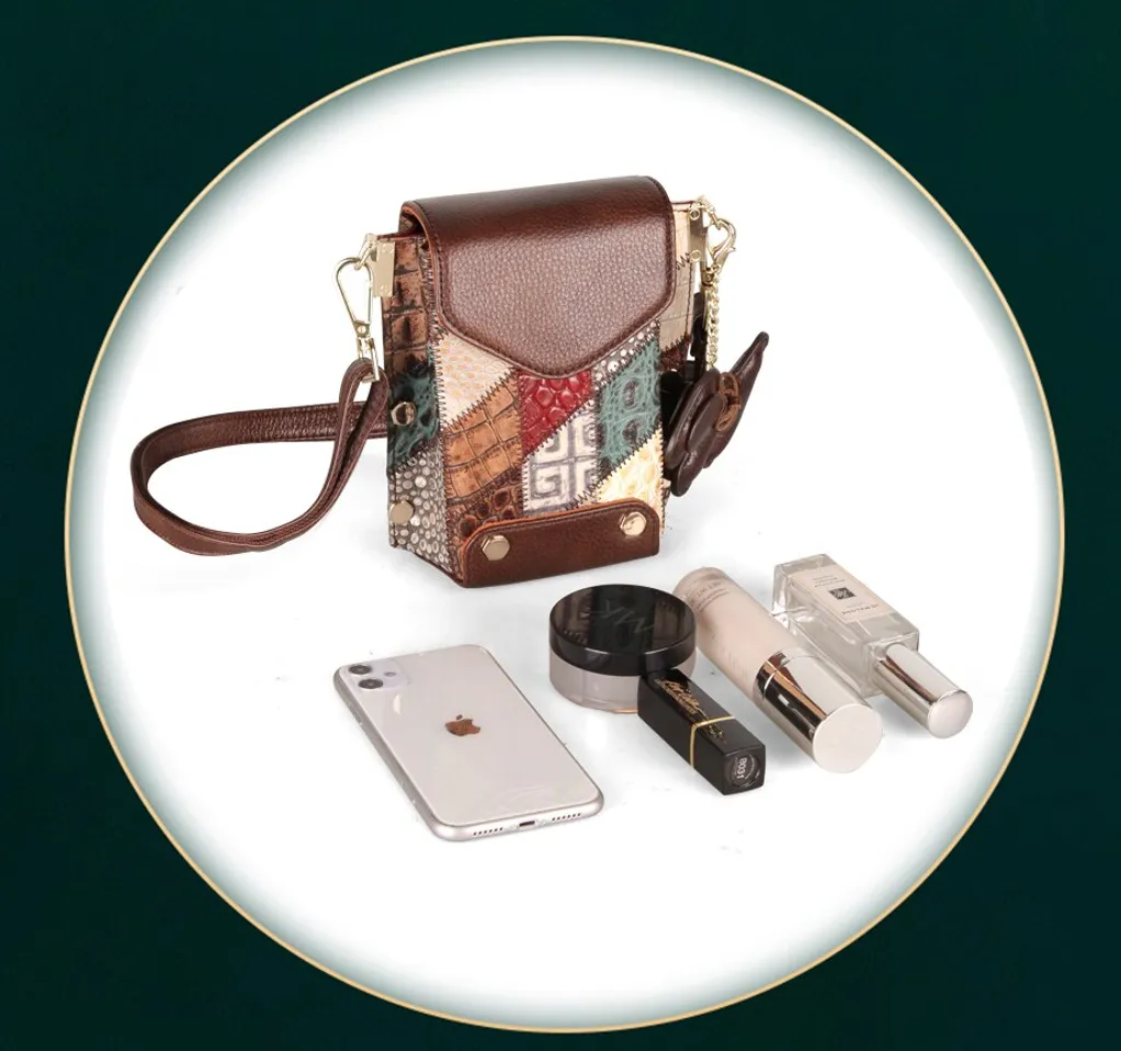"Arna Lisa" Collection - Legend Small Genuine Leather Women Crossbody Shoulder Bag Purse Vintage Bucket Design