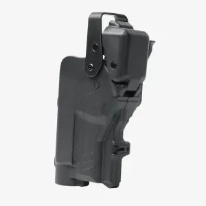 Rapid Force Level 3 Duty Holster with Light - Compatible with Glock, SIG and Smith & Wesson, Left Hand, Axon Optional, Professional Grade for Law Enforcement and Military