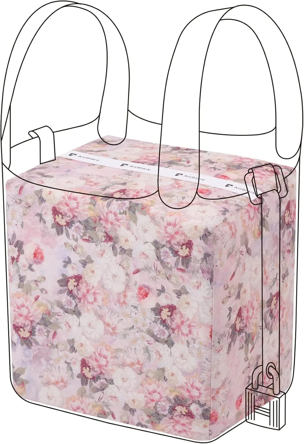 Rayon Purse Pillow Shaper Insert, unique pattern handbag shapers, Memory Foam, for Picotin 18/22/26 bags (PC22,Kaleidoscope)