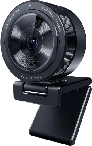 Razer Kiyo Pro Webcam for Streaming, Gaming, Video Calls: Full HD 1080p 60FPS - Adaptive Light Sensor - HDR Enabled - Wide Angle Lens with Adjustable FOV - Works with OBS, Xsplit, Twitch, Zoom, Teams