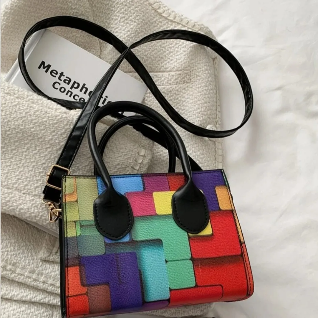 Rec Multi Color Block Bag