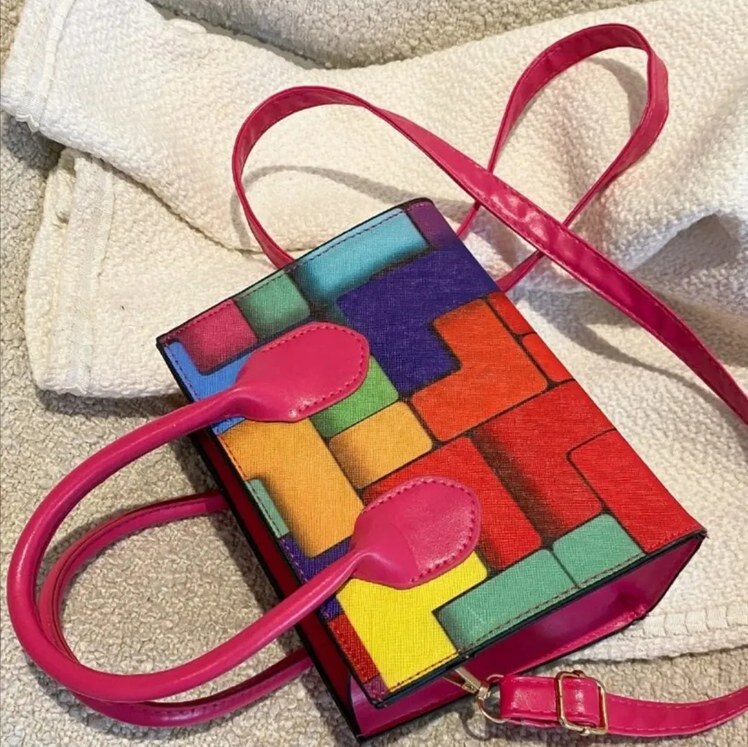 Rec Multi Color Block Bag