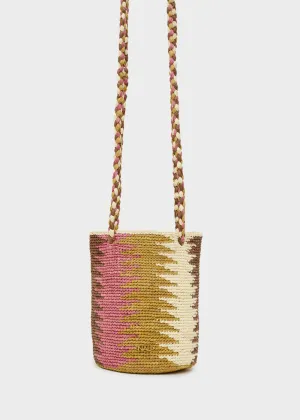 RHAMA BAG SMALL IN RAFFIA MULTI