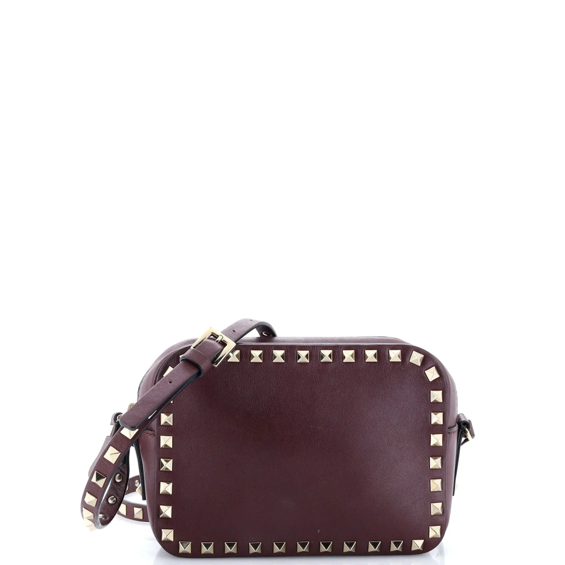 Rockstud Camera Crossbody Bag Leather