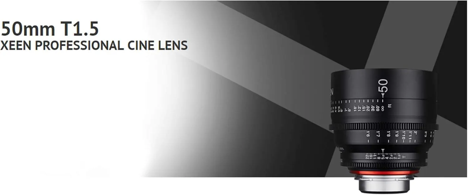 Rokinon's Xeen Cine Lens Bundle Including Xeen 14mm T3.1 Cine Lens, Xeen 24mm, 35mm, 50mm, 85mm T1.5 & 135mm T2.2 Professional Cine Lenses for Nikon F Mount Cameras by Rokinon