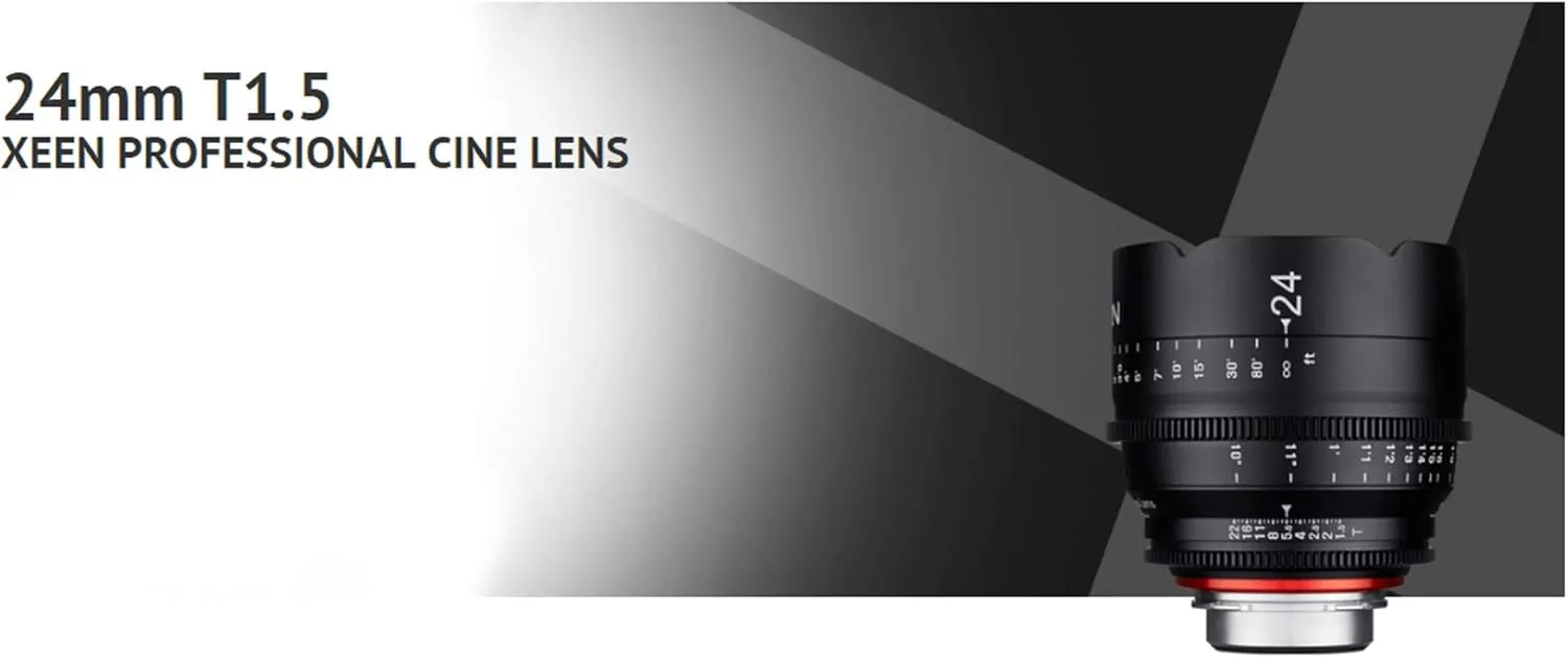 Rokinon's Xeen Cine Lens Bundle Including Xeen 14mm T3.1 Cine Lens, Xeen 24mm, 35mm, 50mm, 85mm T1.5 & 135mm T2.2 Professional Cine Lenses for Nikon F Mount Cameras by Rokinon