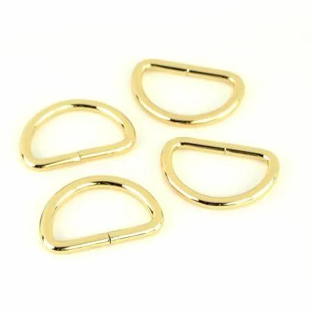 Sallie Tomato D-Rings 1" Gold