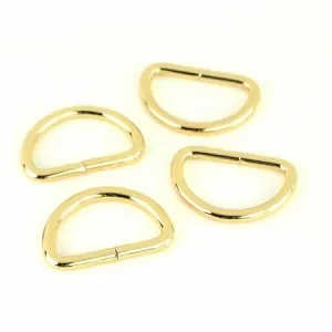 Sallie Tomato D-Rings 1" Gold