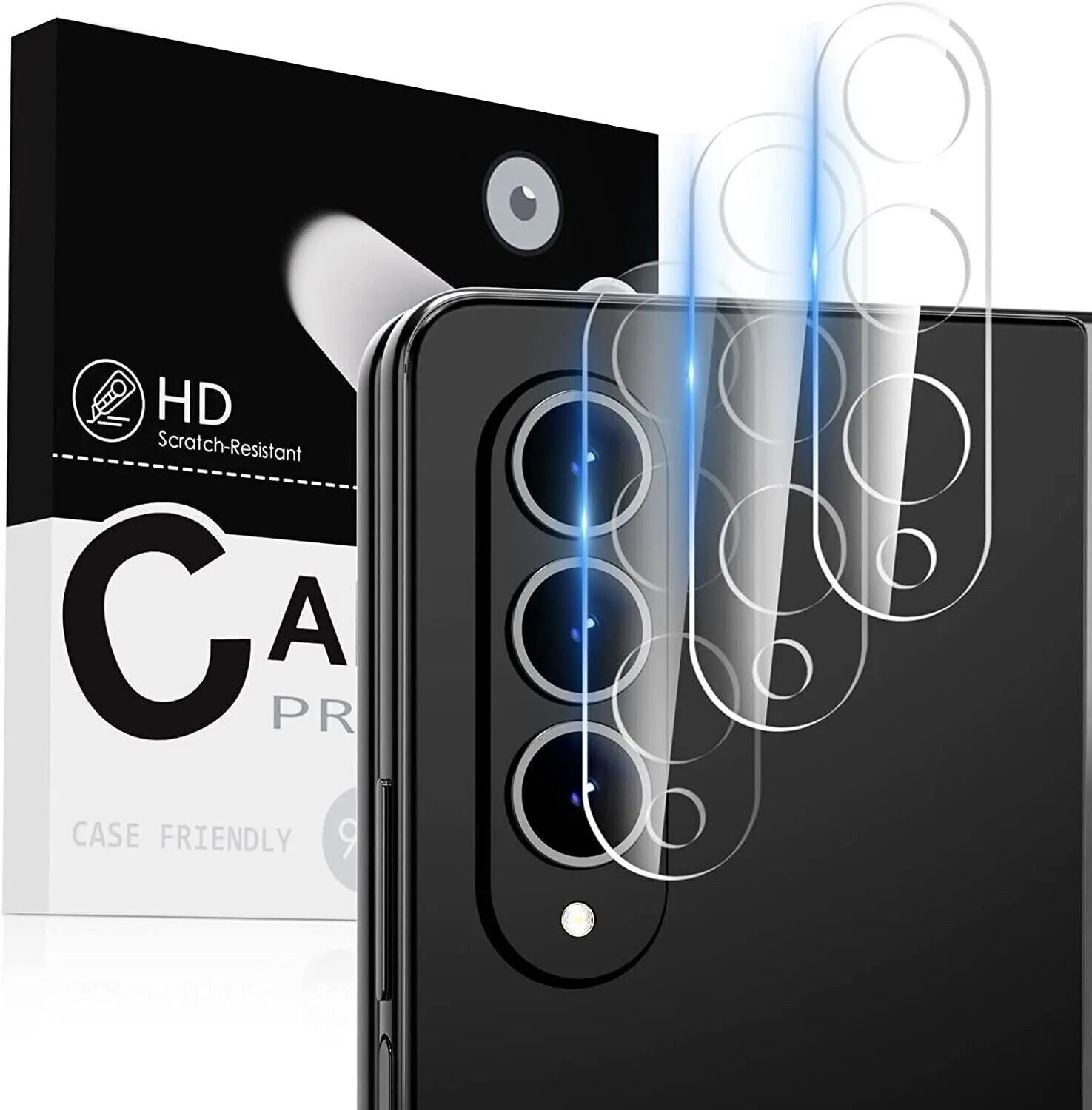Samsung Galaxy Z Fold 4 Case Clear  Gel Hard Cover & Camera  Protector