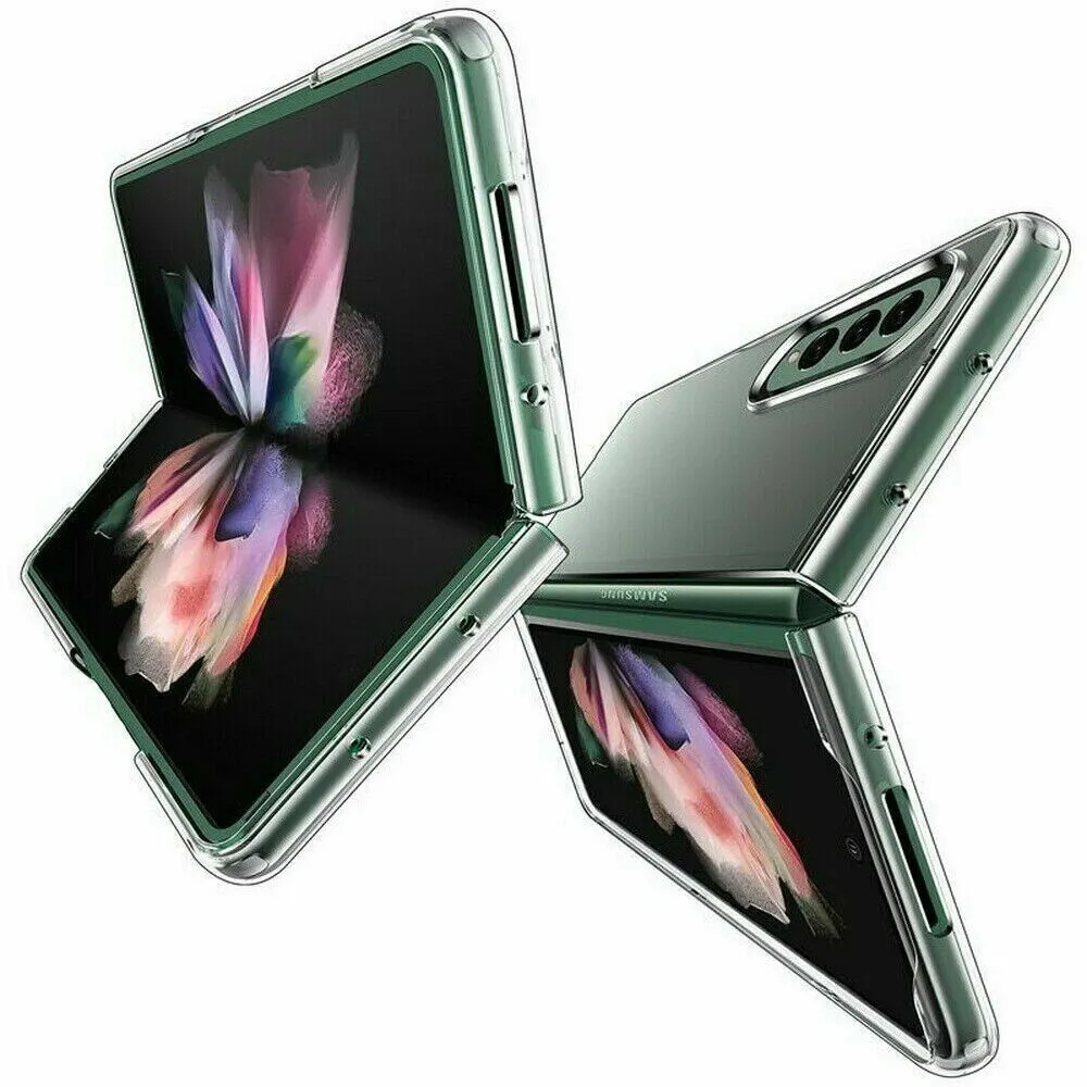 Samsung Galaxy Z Fold 4 Case Clear  Gel Hard Cover & Camera  Protector