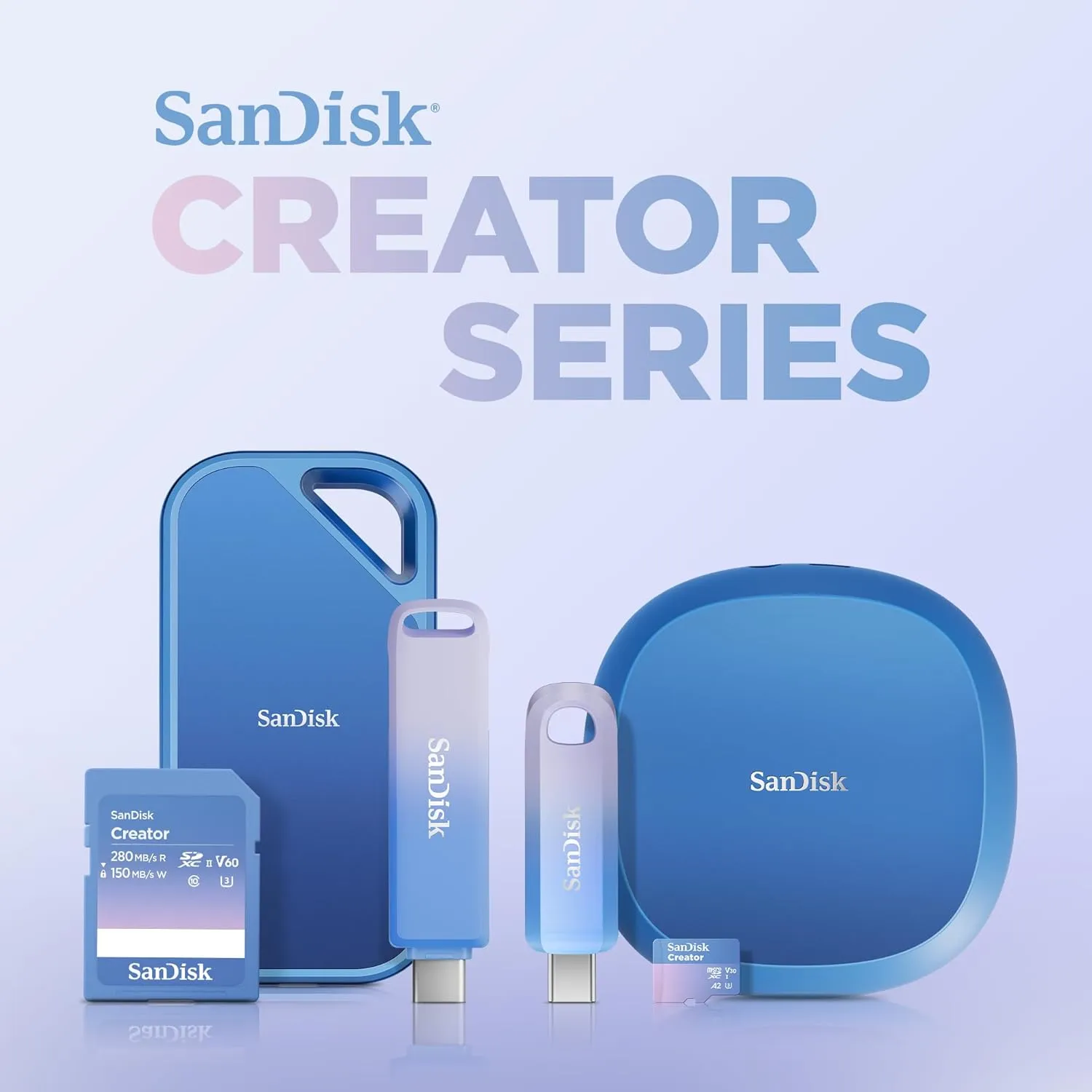 SanDisk 2TB Creator Pro Portable SSD - Up to 2000MB/s, for Laptops and Computers, USB-C, USB 3.2 Gen 2x2, IP65 Water and Dust Resistance, 1 Month of Adobe Creative Cloud Included - SDSSDE81C-2T00-G25
