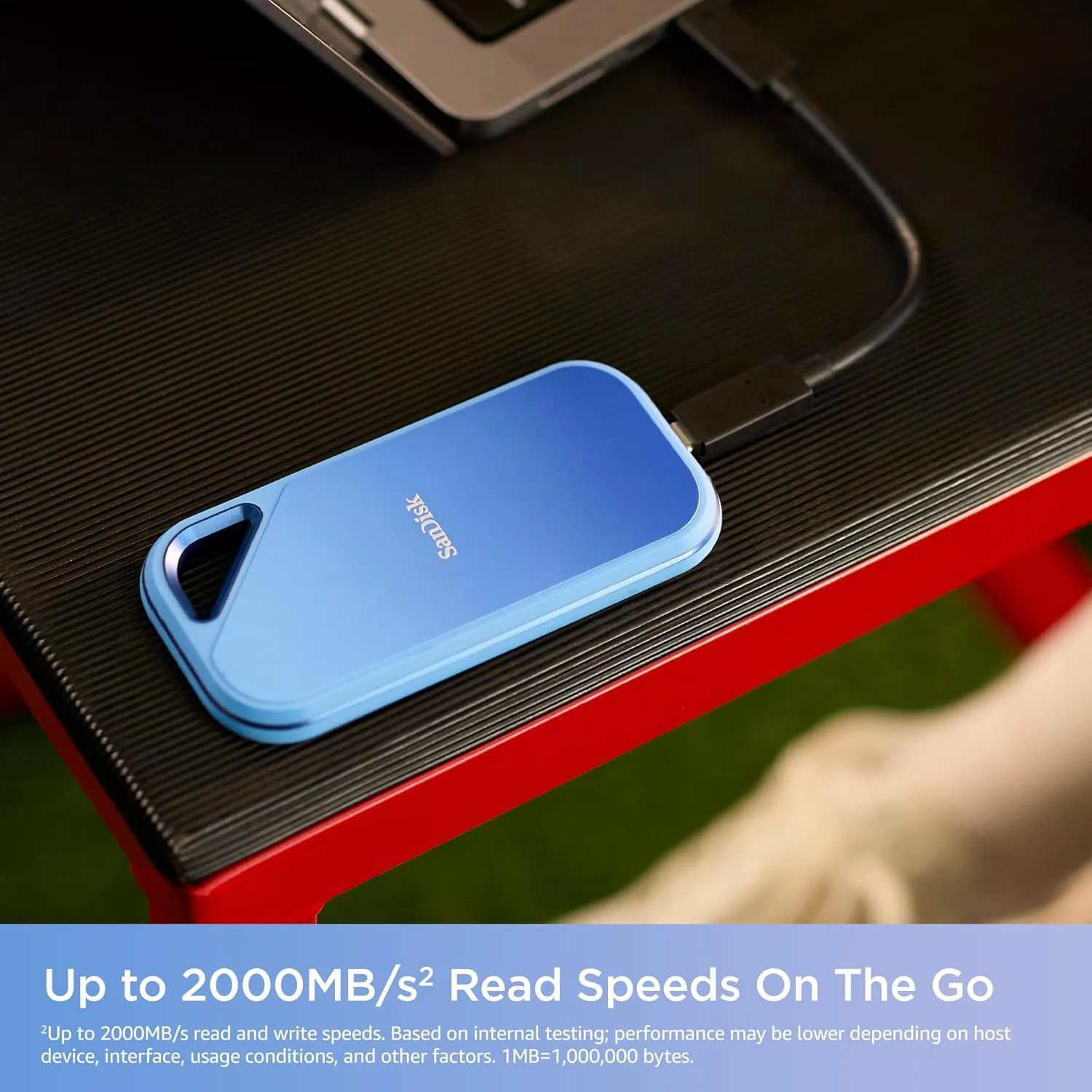 SanDisk 2TB Creator Pro Portable SSD - Up to 2000MB/s, for Laptops and Computers, USB-C, USB 3.2 Gen 2x2, IP65 Water and Dust Resistance, 1 Month of Adobe Creative Cloud Included - SDSSDE81C-2T00-G25