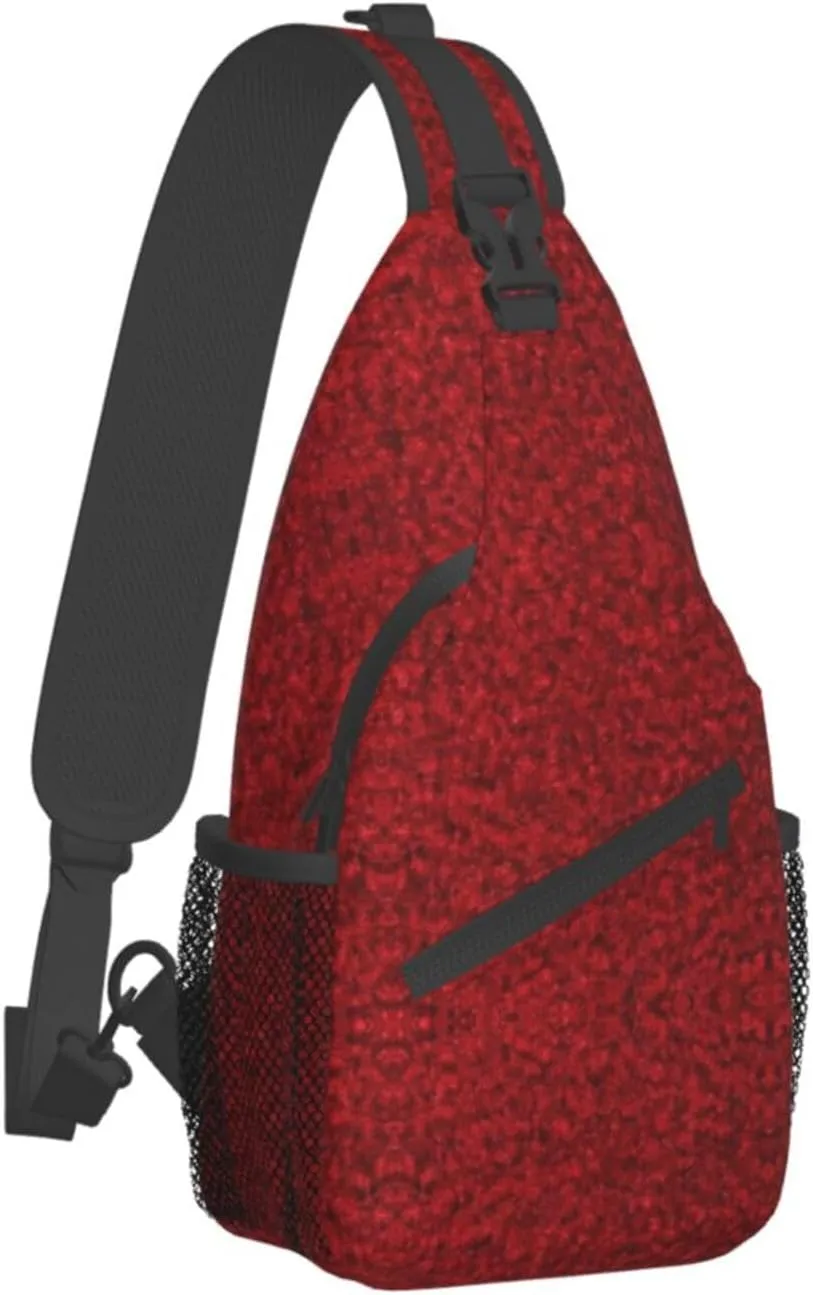School Newspaper In English Printed Canvas Sling Bag Crossbody Backpack, Hiking Daypack Chest Bag For Women Men