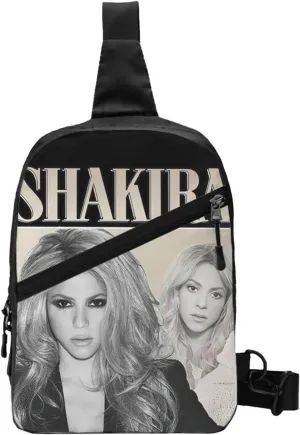 Shakiras Crossbody Bag Sling Handbag Adjustable Shoulder Bag Hiking Daypack Comfortable Chest Package Foldable Multipurpose Daypack for Shopping