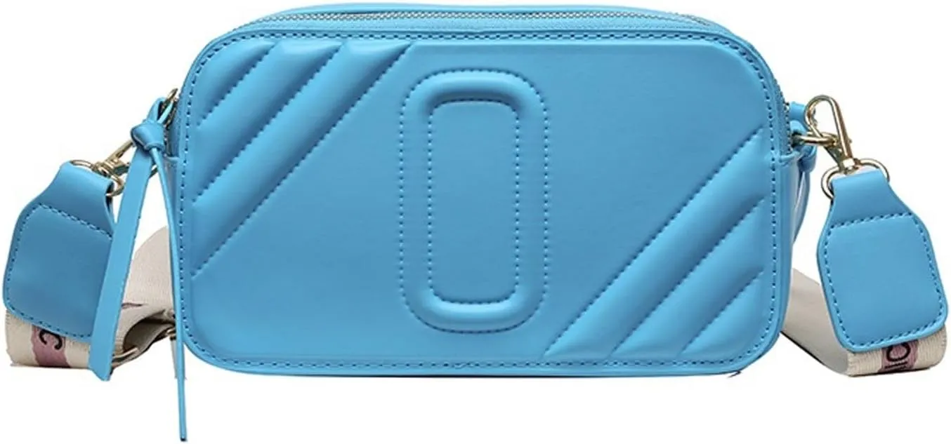 Shoulder Bag Vintage Women Crossbody Bag - Soft PU Leather Handbags for Women - Designer Small Messenger Shoulder Bag(Blue)