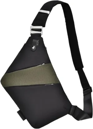 Slim Carry, The Slim Carry Sling Bag, Anti Theft Crossbody Bag, Carry Slim Carry Travel Safe Crossbody Bag (Black Olive)