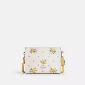 Slim Crossbody Bag With Floral Print