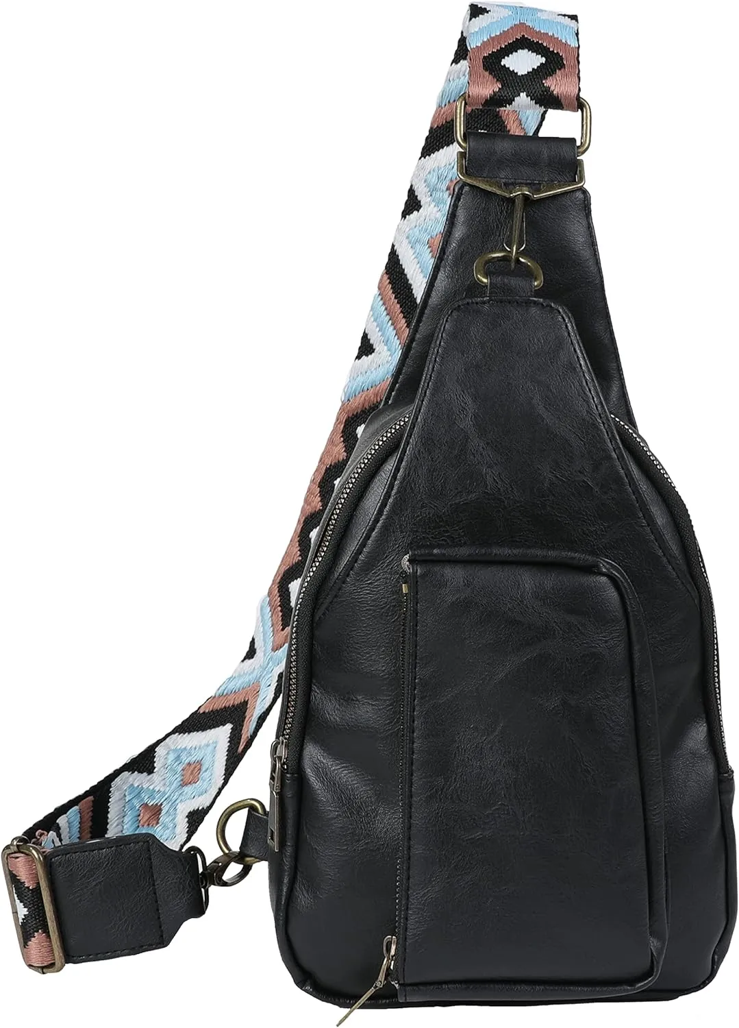 Sling Bag for Women Crossbody Sling Backpack Chest Bags with Leopard Strap Sash Purse for Traveling Hiking