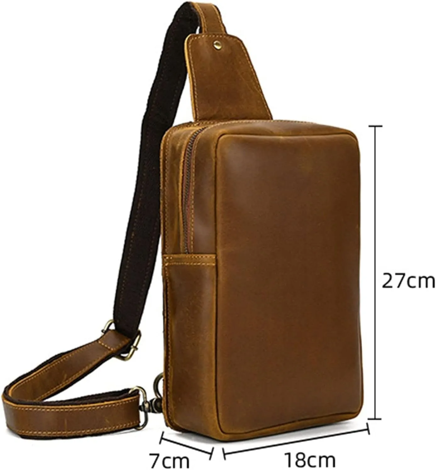 Sling Bag Vintage Chest Bag Hiking Cycling Daypack Crossbody Bag Multipurpose Chest Shoulder Bag Chest Pack Crossbody