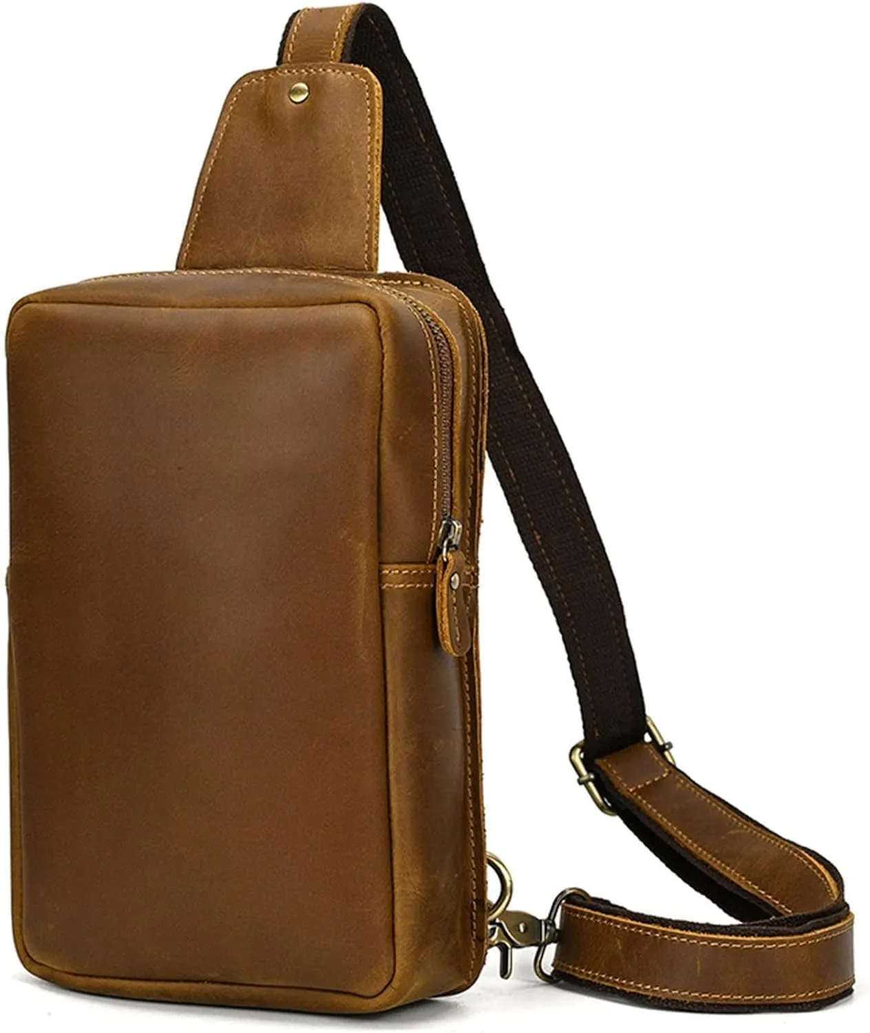 Sling Bag Vintage Chest Bag Hiking Cycling Daypack Crossbody Bag Multipurpose Chest Shoulder Bag Chest Pack Crossbody
