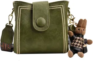 Small Bags for Women, Vintage Fashion Bag with Adjustable Wider Shoulder Strap, Vintage Retro Small Water Bucket Bag