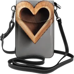 Small Crossbody Bags for Women,Leather Shoulder Bag for Cell Phone Purse with Strap and Beach Golf Course Printed
