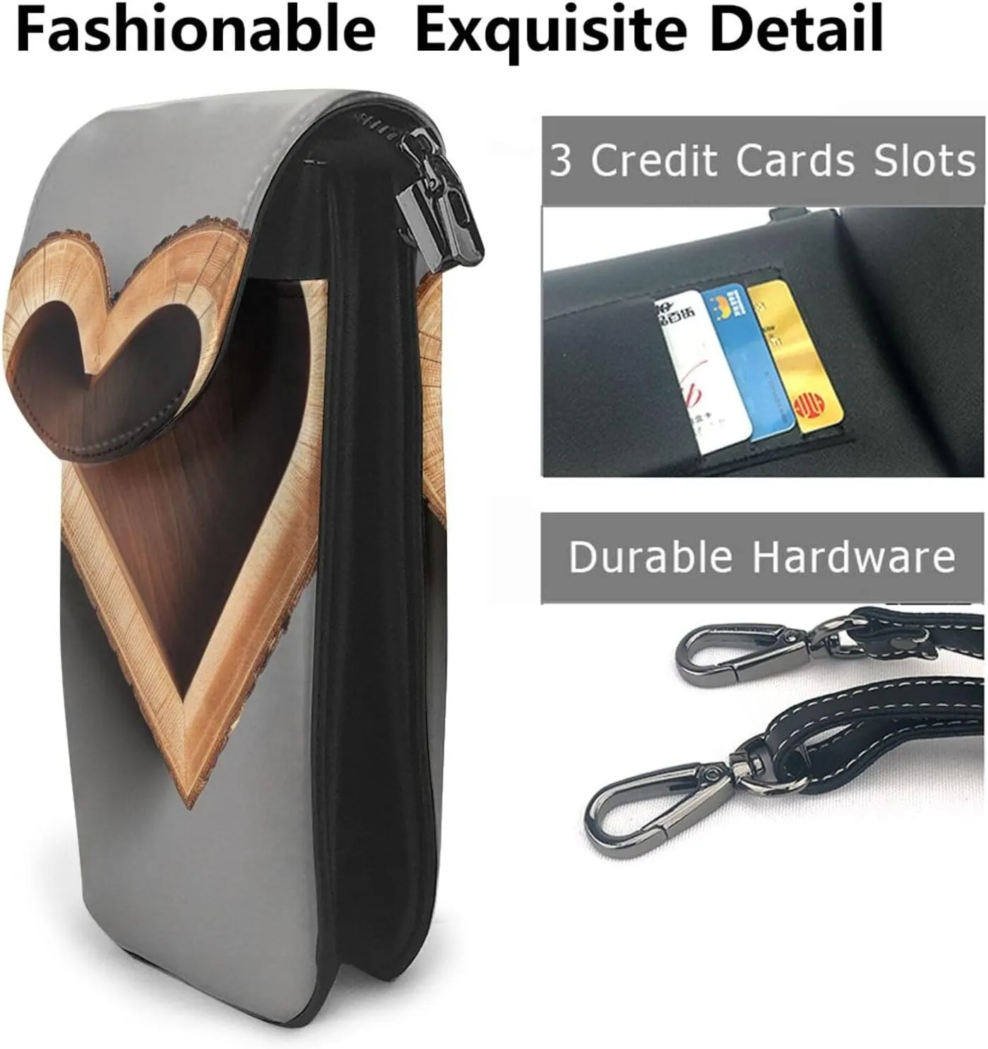 Small Crossbody Bags for Women,Leather Shoulder Bag for Cell Phone Purse with Strap and Beach Golf Course Printed