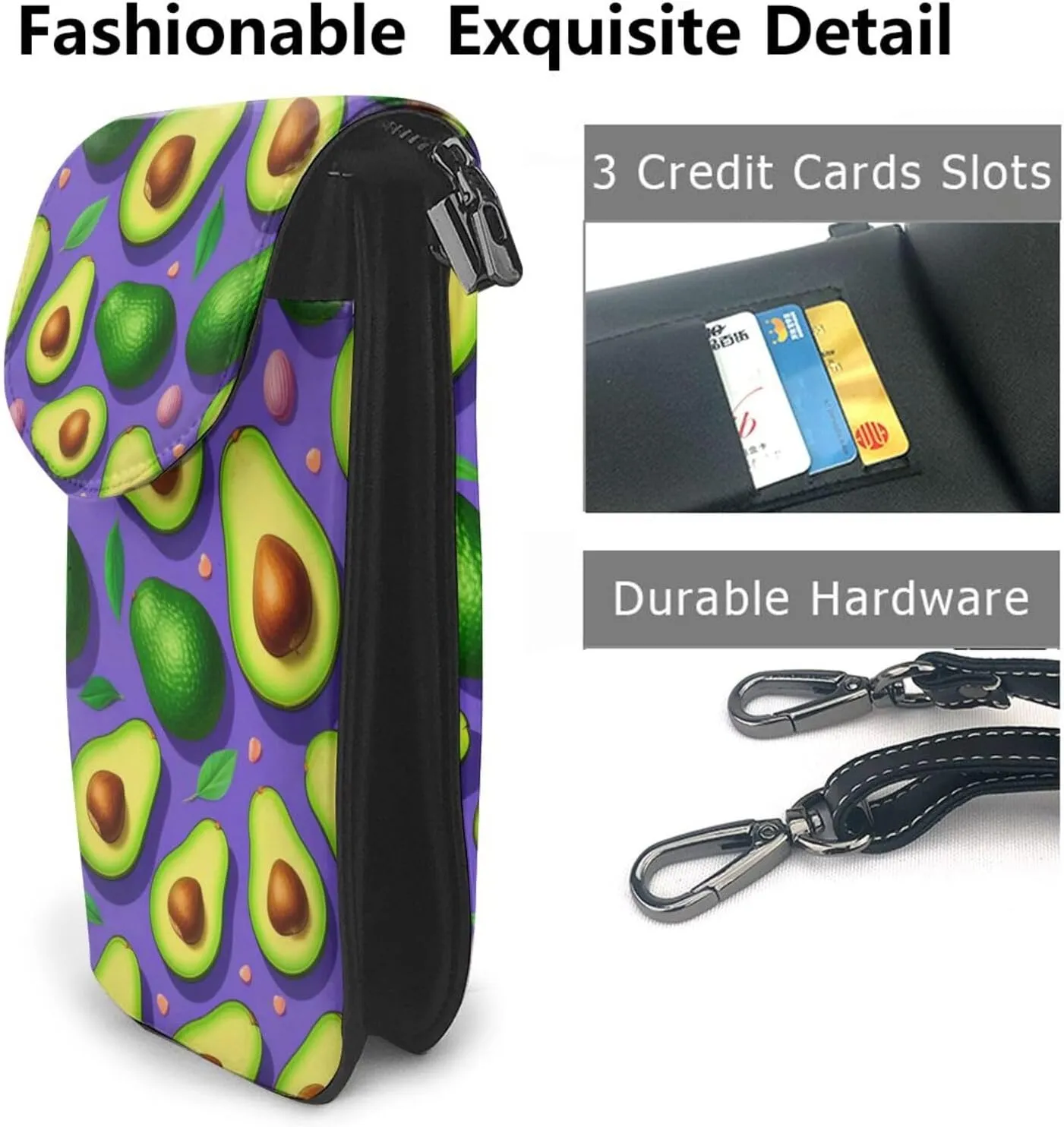 Small Crossbody Bags for Women,Leather Shoulder Bag for Cell Phone Purse with Strap and Colorful Life Trees Printed