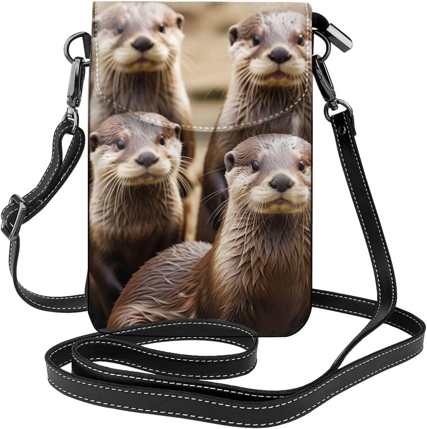 Small Crossbody Bags for Women,Leather Shoulder Bag for Cell Phone Purse with Strap and Colorful Life Trees Printed