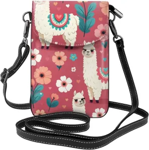 Small Crossbody Bags for Women,Leather Shoulder Bag for Cell Phone Purse with Strap and Cute Chihuahua Pug Pattern
