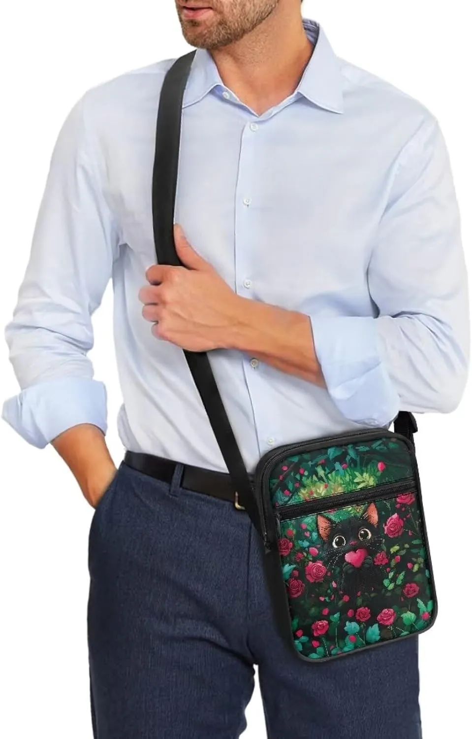 Small Messenger Bag Purse Crossbody Bag with Adjustable Strap for Women Men for Travel Outdoor Sports