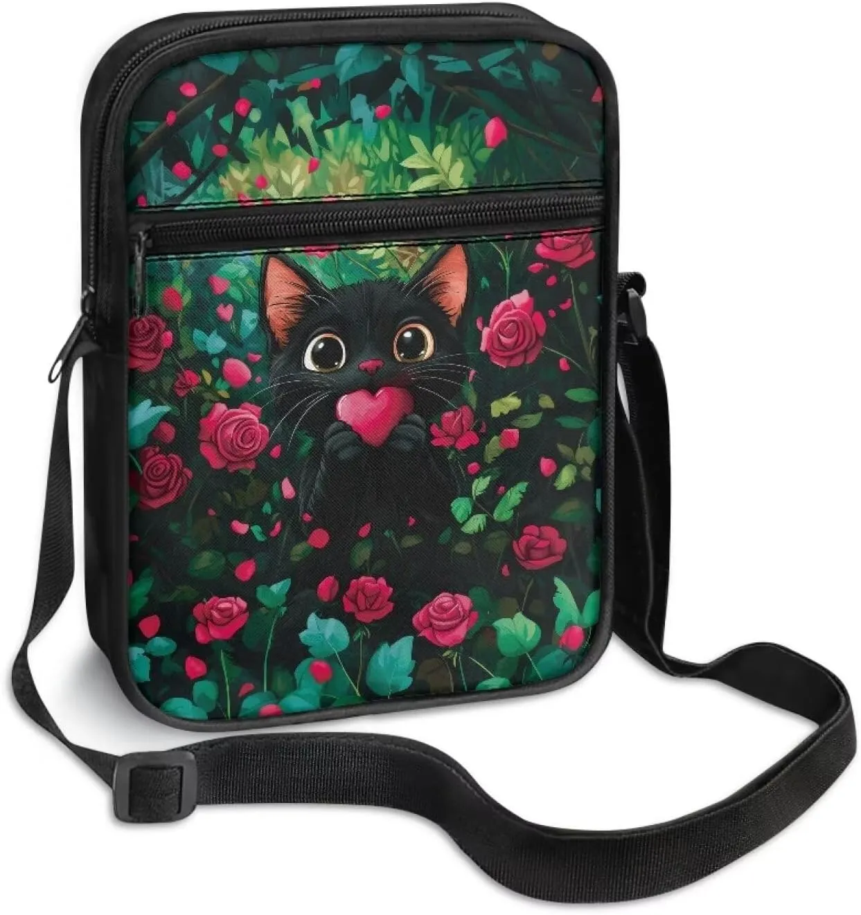 Small Messenger Bag Purse Crossbody Bag with Adjustable Strap for Women Men for Travel Outdoor Sports