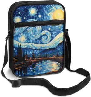 Small Messenger Bag Purse Crossbody Bag with Adjustable Strap for Women Men for Travel Outdoor Sports