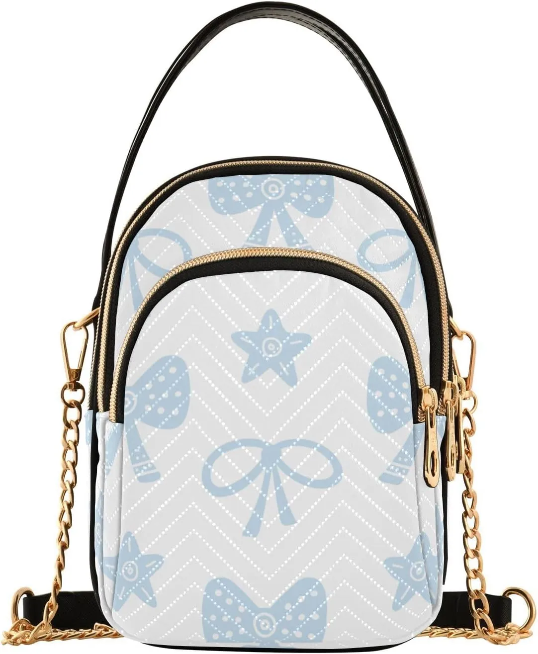 Small Phone Purse Crossbody Cell Phone Purse Phone Wallet Bag with Zipper Pockets Shoulder Strap Handle for Women Daisy