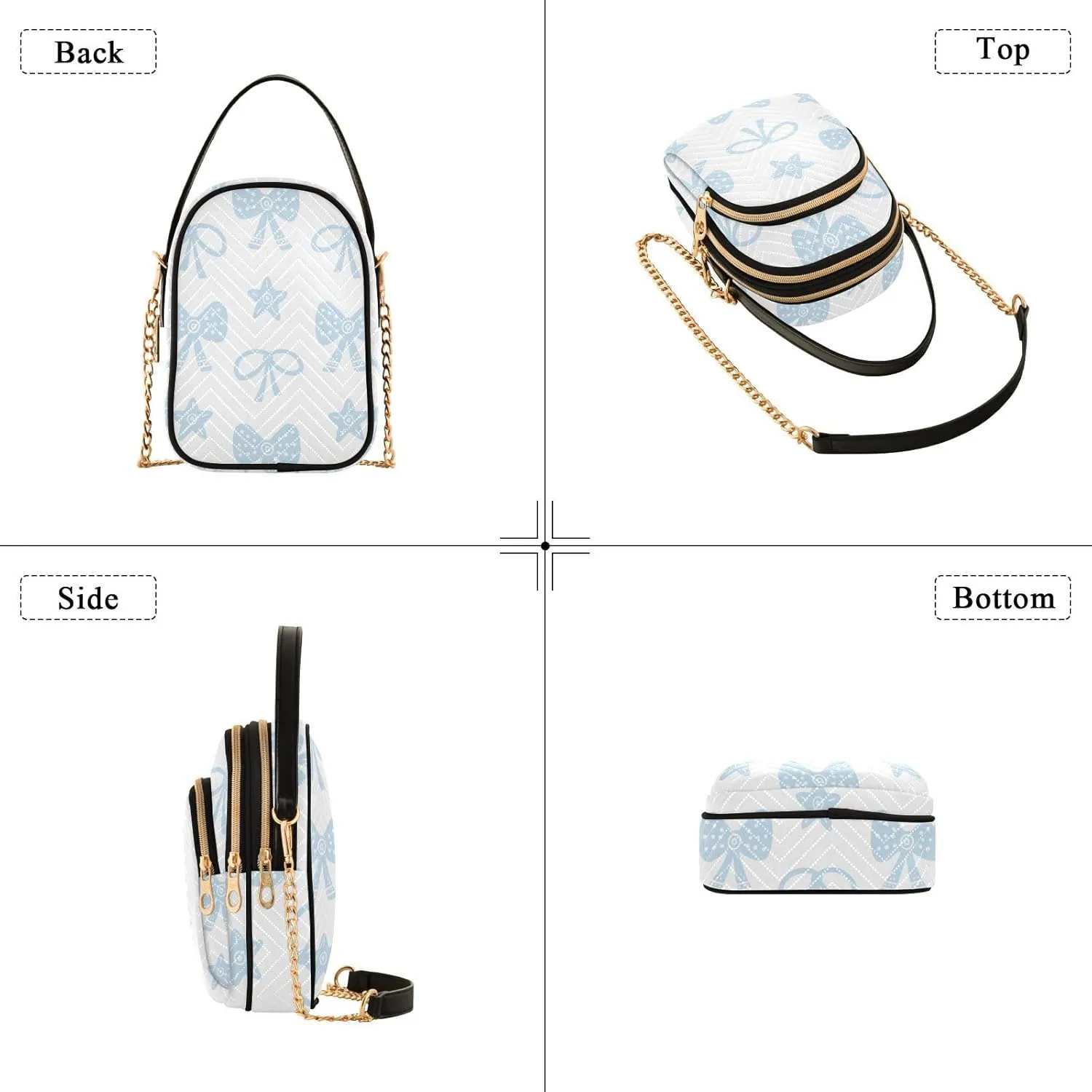 Small Phone Purse Crossbody Cell Phone Purse Phone Wallet Bag with Zipper Pockets Shoulder Strap Handle for Women Daisy