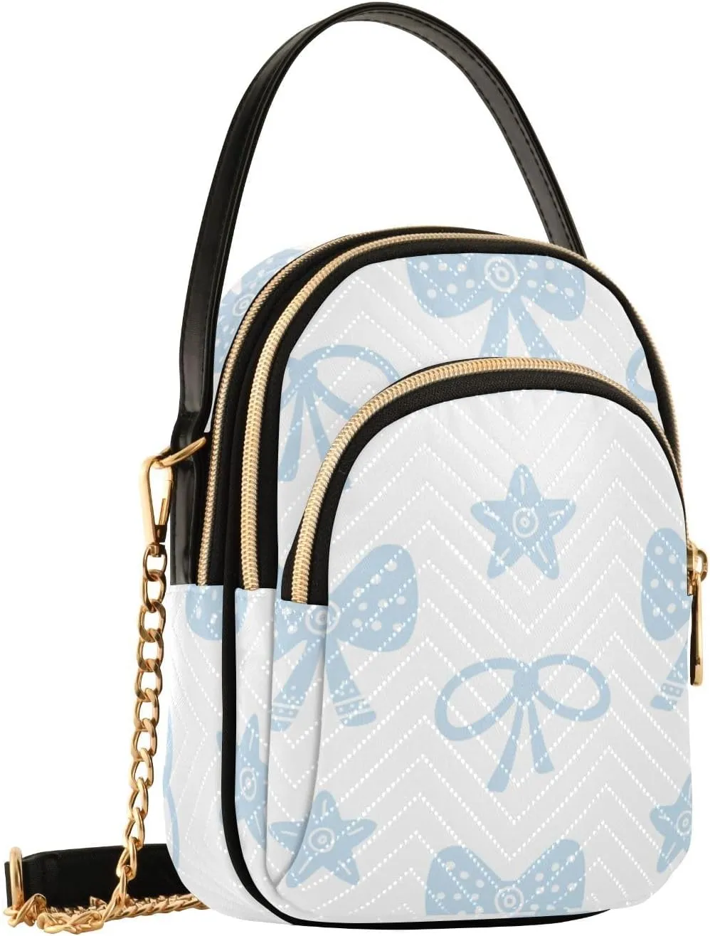 Small Phone Purse Crossbody Cell Phone Purse Phone Wallet Bag with Zipper Pockets Shoulder Strap Handle for Women Daisy