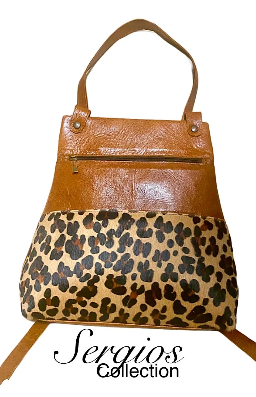 Sophisticated Cowhide Backpack