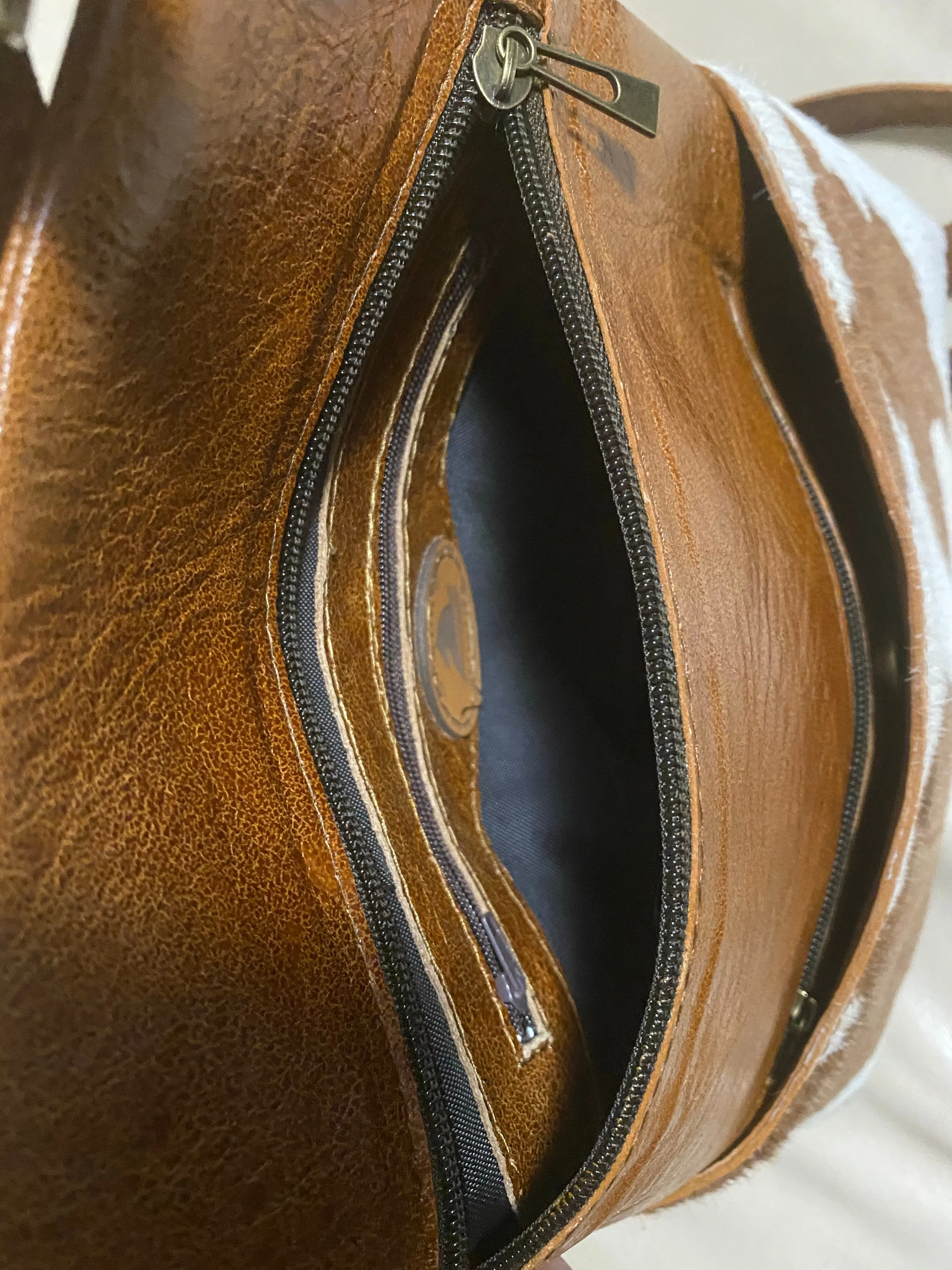 Sophisticated Cowhide Backpack