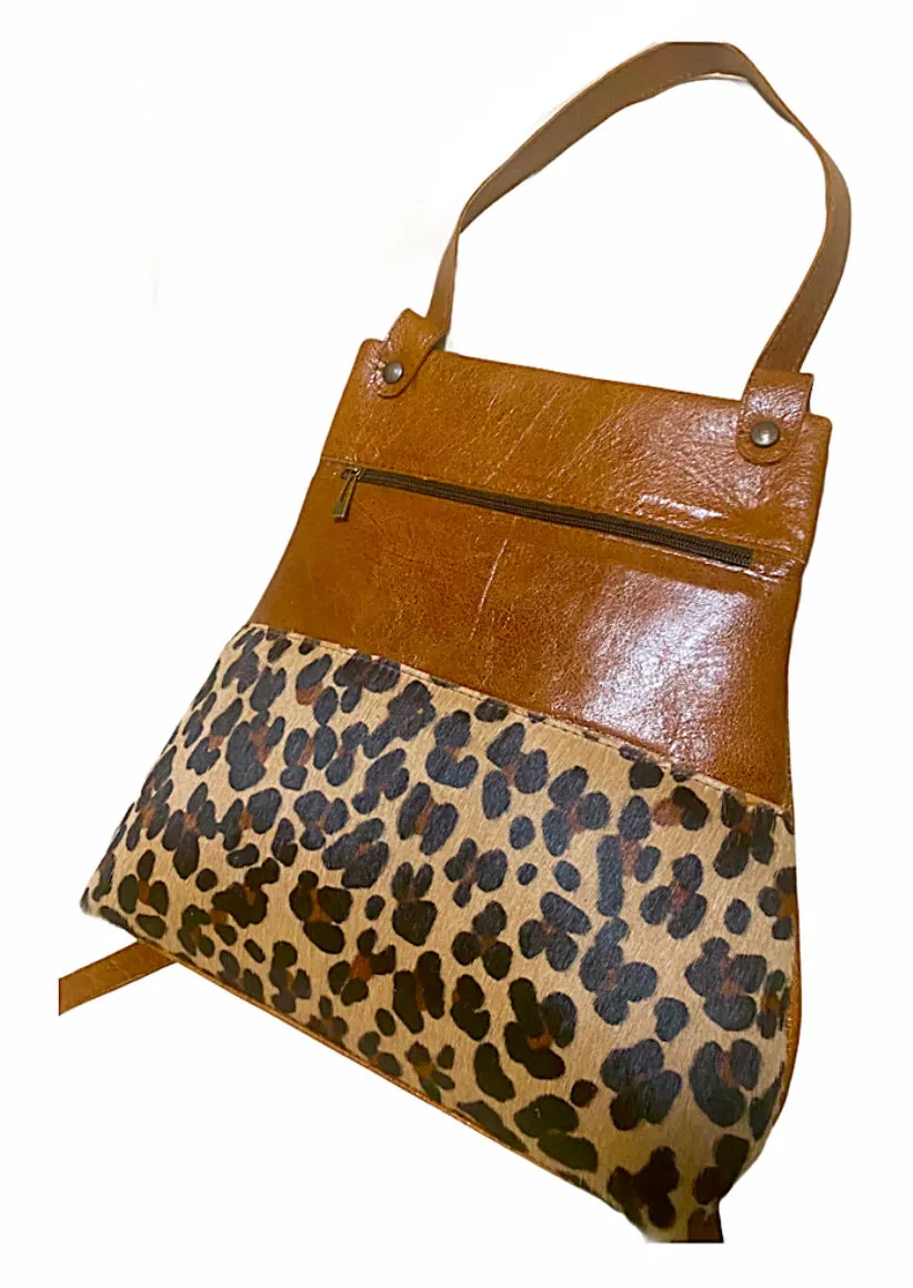 Sophisticated Cowhide Backpack