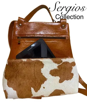 Sophisticated Cowhide Backpack