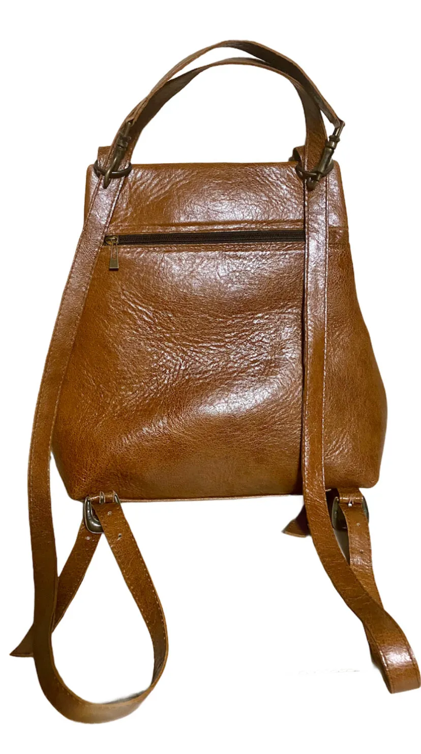 Sophisticated Cowhide Backpack
