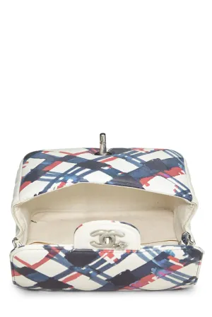 Square Red Multi Chanel, Calfskin Express shipping Mini, Flap  Airline Discounted shipping & Blue