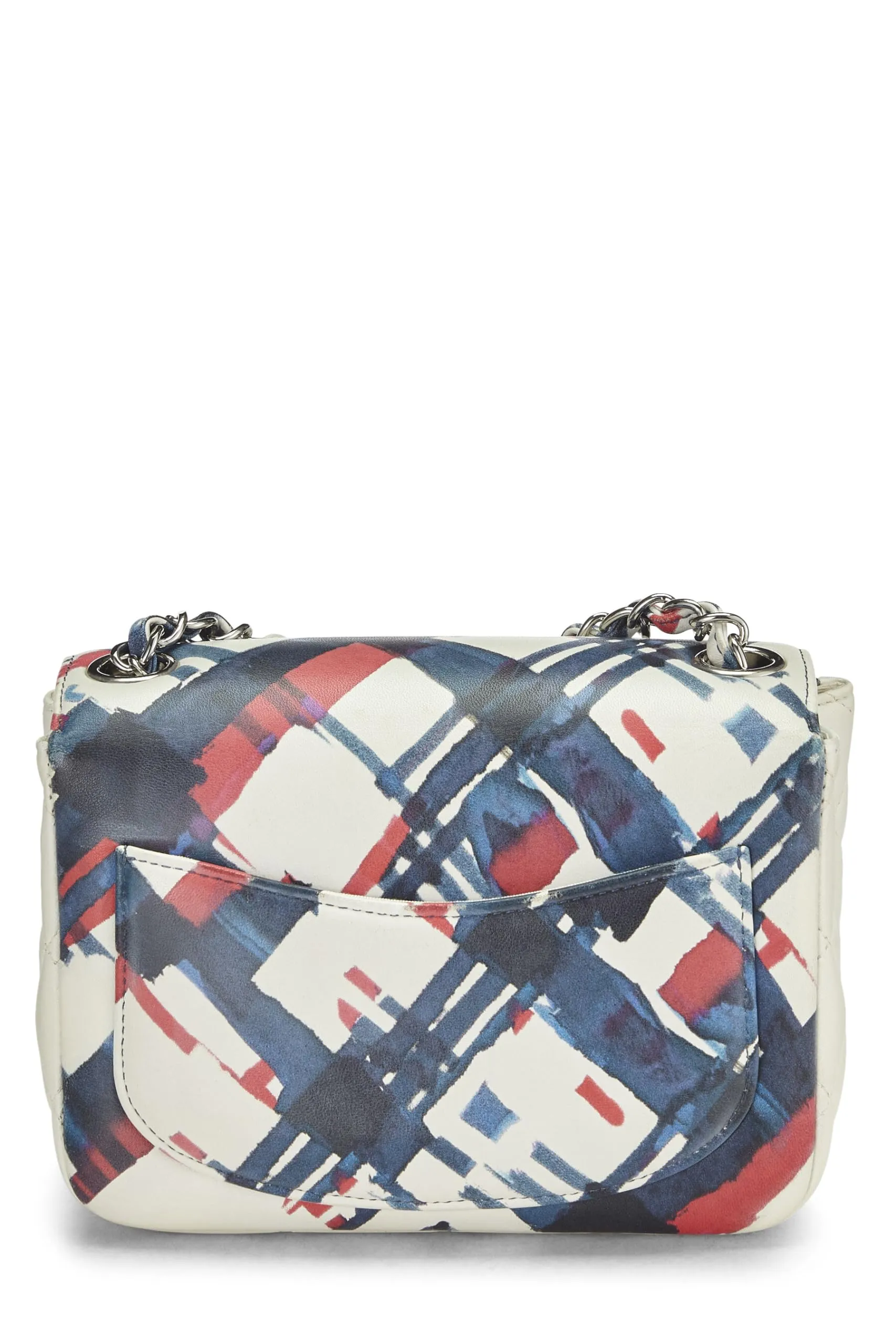 Square Red Multi Chanel, Calfskin Express shipping Mini, Flap  Airline Discounted shipping & Blue