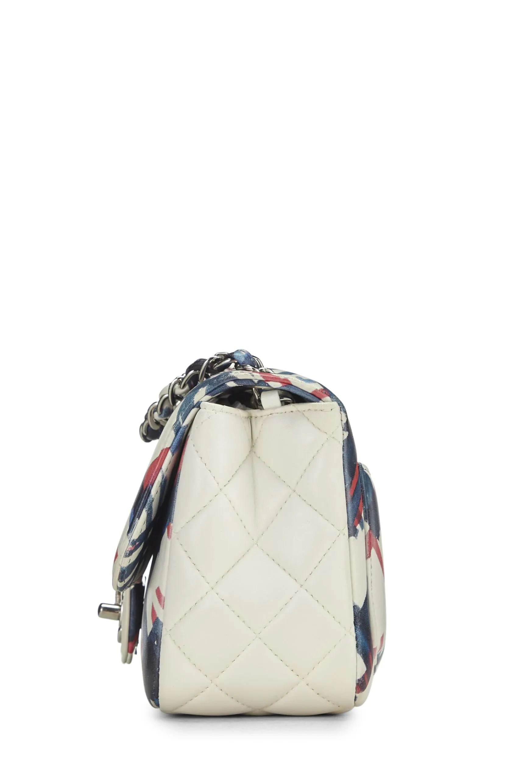 Square Red Multi Chanel, Calfskin Express shipping Mini, Flap  Airline Discounted shipping & Blue